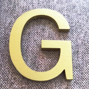 High Quality Stainless Steel Decorative Advertising Production Signs Bronze 3D Titanium Silver Alphabet for Company Mall Sign