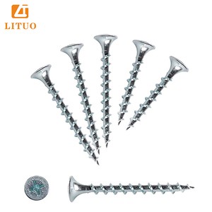 Tornillos Para Paneles Yeso Con Punta Afilada Zinc Rosca Gruesa Adecuados Para Paneles Yeso Madera