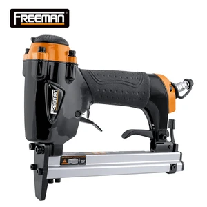 Freeman 7116 Pneumatic 5/8 Inch Crown Upholstery Staple Gun 22 Gauge Fine Wire Aluminum Alloy 140pcs Magazine Capacity For Wood