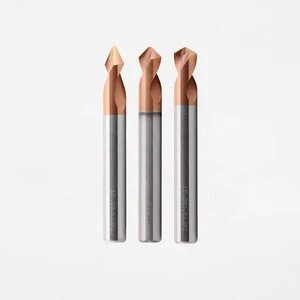 Hard Alloy Fixed Point Drill Bronze Coated Positioning Drill 55 Degree Chamfering Tool CNC Centering Drill Mainland China