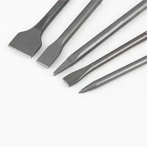JIEDA TOOL SDS PLUS 8PCS 40CR Steel YG8C Sand Blasted Finish Stone Worker Chisel Drill Bit Set Concrete Stone Masonry Brick