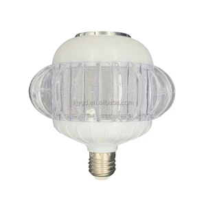 E27 LED Lantern Crystal Music Bulb Light 15W RGB Colorful Wireless Speaker Lamp With Remote Control for Home Party Decor
