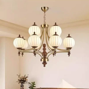 American Retro Mid-Century Modern Chandelier Designer Luxury Pendant Light for Living Room, Bedroom and Commercial Spaces