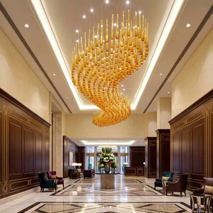 ANNO Modern Glass Chandelier Ring Fixture For Luxury Apartment Decoration