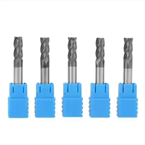 HUHAO 10pcs Single Flute End Mill 5A Milling Cutters 3.175 4 6 8 10mm Shank Spiral Router Bits PVC Cutter Woodworking OEM/ODM