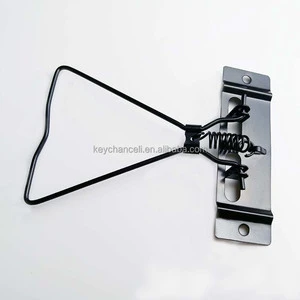 95mm Special Style Triangle Mouse Shape Metal Box File Receipt Clip for Clipboard Wood Plastic Menus Board with 12 Coils Spring