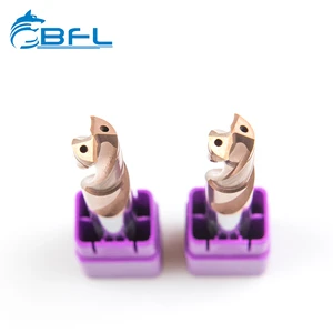 BFL Solid Carbide 2 Flute Drill Bit for Metal Drilling , Tungsten Carbide Drill Bit for CNC Machine