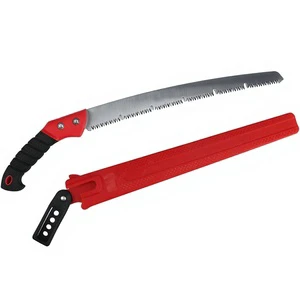 Industrial Grade Steel Wood Cutting Hand Saw Safety Curved Pruning Saw with Scabbard
