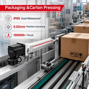 Packaging IP65 Waterproof Digital Cylinder Electric Linear Motion Servo Motor Hydraulic Telescopic Rod Ball Screw Actuator