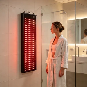 GLPE Near Infrared 630nm-1060nm Red Therapy Waterproof Red Light Therapy Panel Heating Full Body For Sauna Shower Cubicle