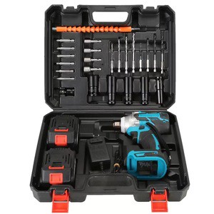 High Power Cordless Brushless Lithium-ion Impact Screwdriver Home Electric Screwdriver with Lithium Electric Drill Rechargeable