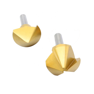 TiN HSS M35 Co Countersink Cutter Chamfering Drill Bits with 90 Degrees for 6 8 10 12 16 18 20 25 30 35 40 45 50 60mm Hole