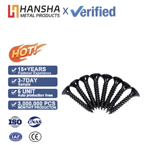 Fine Thread Drywall Screws Black Phosphate Self Tapping Screws for Gypsum Board Interior Construction
