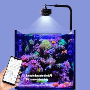 AIPAI 100W A7III Smart APP Control Aquarium Coral Light Full Spectrum Saltwater Marine LED Aquarium Light for Coral Reef Tank