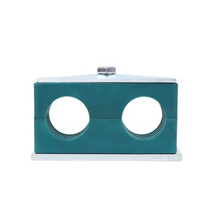 16mm YANYE Lightweight Galvanized Double-Hole Bolt Pipe Clamp (Plastic & Carbon Steel) TTPG1 Series