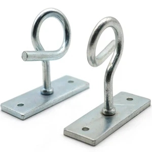 FTTH C Type Draw Hook Fiber Cable clamp For Cabling Wall Bracket Steel With Zinc Plating Metal Draw Hooks