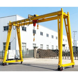 Workshop Mobile 1 2 3 5 8 10 20 Ton Electric Lift Mini Portal Small Double Girder Portable Gantry Crane