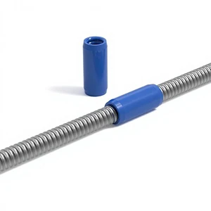 China Factory Full Threaded Coupler For Self Drilling Hollow Anchor Bar Rock Bolt Steel 40mm Diameter 1000kN Capacity
