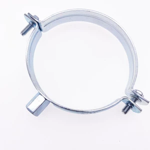Galvanized Steel Rubber Coated Pipe Clamp Fixed Support Pipeline Support Pipe Clamp Types