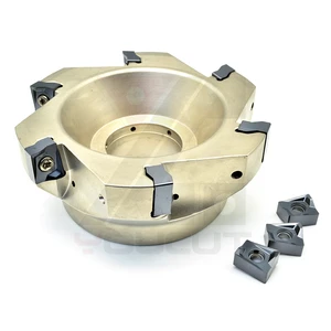 Indexable Face Mill AlTin Carbide CNC Milling Cutter for Large Workpiece Machining High Efficiency OEM Customizable Factory