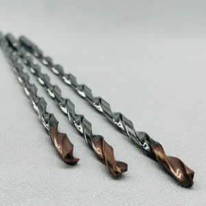 GREWIN Solid Carbide Center Twist Drill Bit 12mm X 200mm Black Oxide Finish for Metal CNC Well Drilling