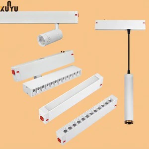 Track Lighting System LED Rail Magnetic Tuya Dimmable Remote Control Ceiling Mount for Home Hotel Commercial Shop