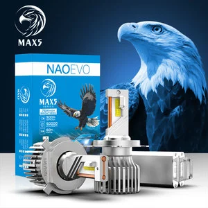 NAOEVO Car Accessories Led Headlight MAX5 150W 18000LM Hb3 Hb4 Auto Led Headlight H7 H11 9005 9006 for Led H4 Led Car Light