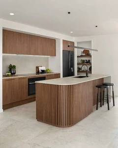 CBMmart Kitchen Cabinets With Led Strip Light Sensor Switch MDF Modern Kitchen Cabinet Door Panel