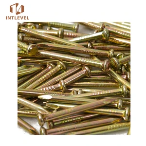 Pre-galvanized Steel Express Nails Smooth Surface Zinc Plated Concrete Nails
