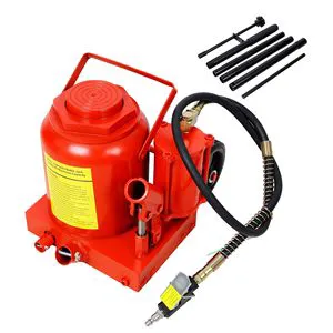 50 Ton 100,000LBS Pneumatic Manual Hand Pump Rugged Steel Construction Hydraulic Bottle Jack Car Jacks