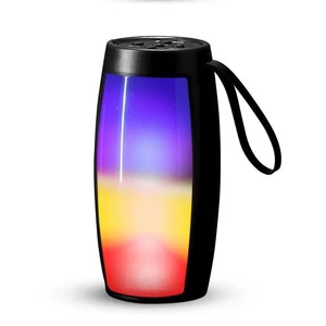 New LED Wireless -compatible Speaker Portable RGB Colorful Luminous Card Speaker Memory Card Night Light Music Player