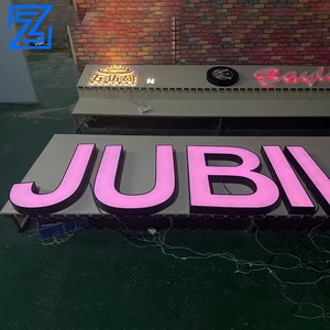 Advertising High Brightness Illuminated Outdoor LED Business Store Front Sign 3D Acrylic Light ISO9001 Certified 2-Year Warranty