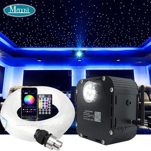 APP Control 50W RGBW LED Fibre Optic Lighting 800pcs Twinkle Fiber Optic Star Lights