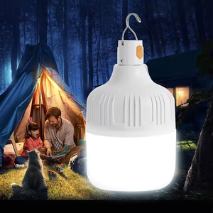 High Quality LED Solar Battery Emergency Light Rechargeable Outdoor Emergency LED Bulb Portable Lighting Lamp