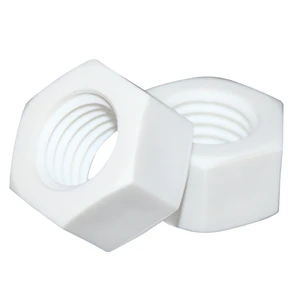Plastic Polypropylene PP Hexagon Nut Plastic Screw Nut