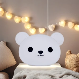 Kawaii Decor Mini Silicone Baby Night Lamp Cute Gifts Rechargeable LED Kids Touch Control Modern Design Bedroom Night Light