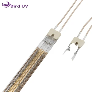 Bird UV Gold Plated Quartz Glass Infrared Heating Lamp Tube 3000W 230V for Spray Painting