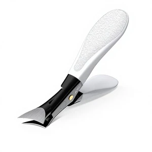 New Stainless Steel Nail Clippers Groove Pliers Beveled Blade Large Opening Portable Household Multi-Purpose Foot Care Tools
