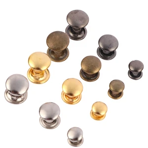 12*12/8*8mm 6*8mm Double CAP Rivets Bronze For Leather Hat Bags Decor For Clothes, Bags, Jeans, Shoes