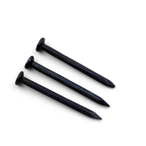 Black Steel Bright Vinyl Coated Fluted Shank Brad Head DIY Grade Concrete Nail