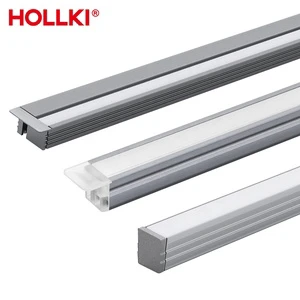 Recessed Customizable Length OEM ODM DC12V Ultra-Thin Aluminum LED Modern Cabinet Lights CRI90 120 Beam Angle 3-Year