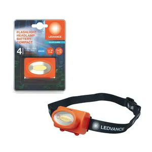 LED Headlamp Battery Operated 3W 80 Lm 6500K (COB LED 3 AAA Battery Ledvance 175749)