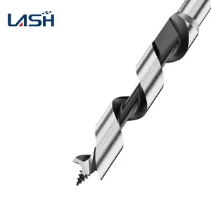 LanSheng High Carbon Steel Wood Auger Hex Shank Drill Bit 5-22mm Diameter for Softwood Hardwood Hole Opening with High Hardness