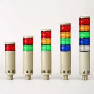 Industrial DC12V AC110V/220V Multi-Stack Revolving Strobe Flashing LED Indicator Lamp Plastic Material