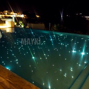 Twinkle Swimming Pool Fiber Optic Lighting DIY Outdoor Pool Led Fiber Optic Star Light with Fiber Optic Buried End Fitting