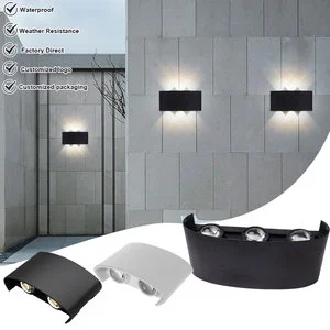 Factory Wholesale Modern Sconce Wall Lamps Waterproof IP65 110V 220V for Courtyard Hotel Corridor Indoor Outdoor Wall Lights