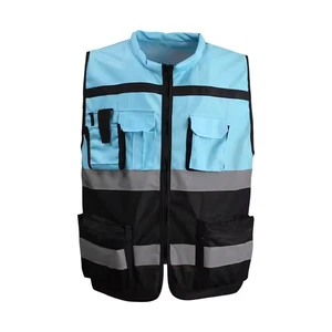 Professional Workwear High Visibility Silver FR Reflective Waterproof Breathable CE Certified Polyester Heavy Duty Plus Size