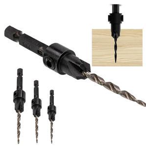 BOMI BMVA-54 HSS M2 1/8 Countersink Replacement Drill Bit for Wood Counter Sinker Drill Bit Set for Woodworking