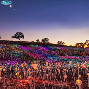 Mycelium Network Outdoor Fiber Optic Light for Landscape Decoration