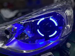 RGB LED Angel Eye Headlamp for AVEO / SAIL , Customizable Color Car Headlamp Upgrade